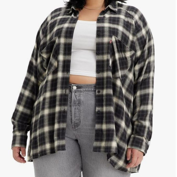 Levi's Tops - Levi's NEW Oversized fit everyday shirt plaid button down harrison